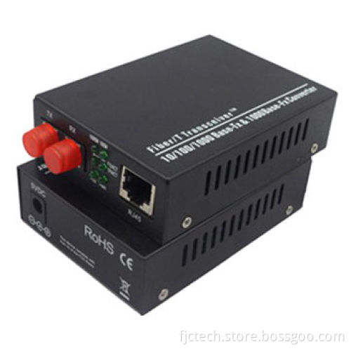 10/100/1,000M Fiber Medial Converter with FC Connector, Supports Hot Swap
